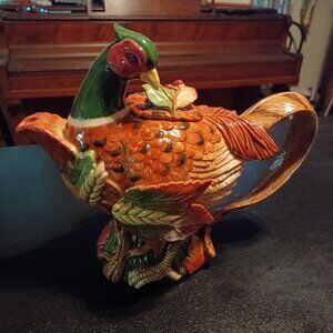 Fitz and Floyd Pheasant Tea Pot